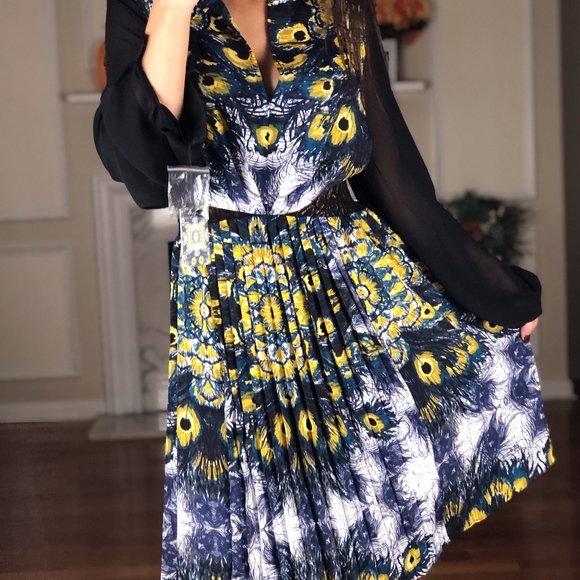 Nicole Richie Peacock Design Career Dress, Size 6 - Picture 2 of 8